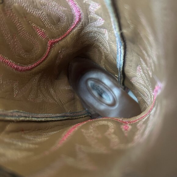 Lucchese 2000 Red Ostrich T3613J4 Western Cowboy Boots Womens 6 B - Picture 12 of 12